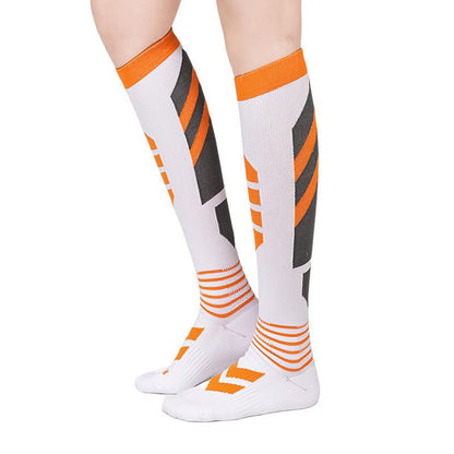 Plusock Colorful Breathable Compression Socks - Orange - S/M - image 4