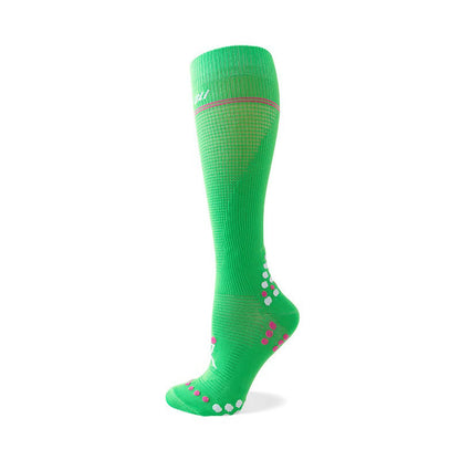Plusock Waffle Mesh Knee High Compression Socks - Green - EU36-42(US3-8.5) - image 4