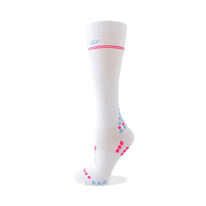 Plusock Waffle Mesh Knee High Compression Socks - White - EU36-42(US3-8.5) - image 2
