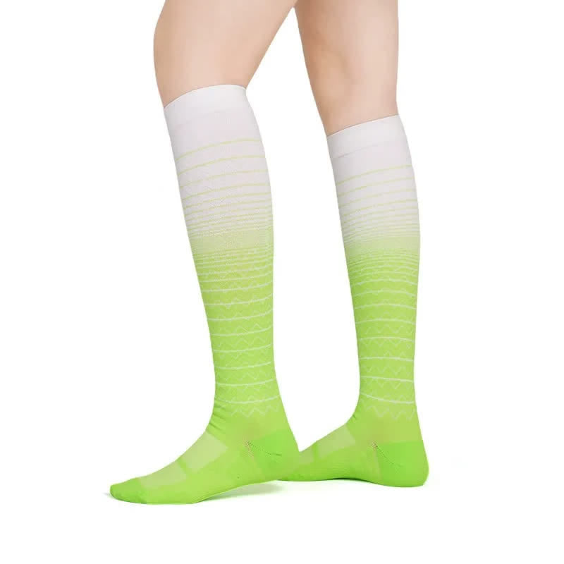 Plusock Gradient Wave Compression Socks - Green - S/M - image 4