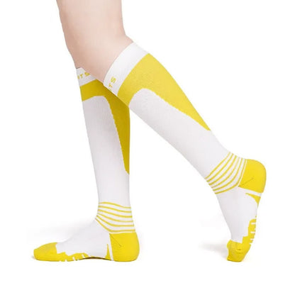 Plusock Gradient Striped Compression Socks - Yellow - S/M - image 3