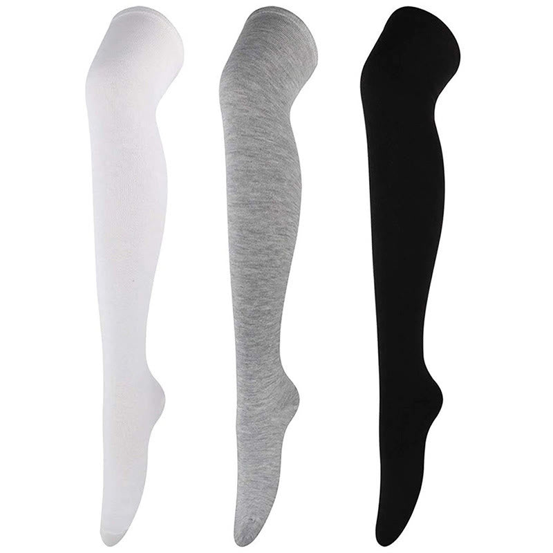 Plusock Casual Soft Thigh High Socks(6 Pairs) - image 3