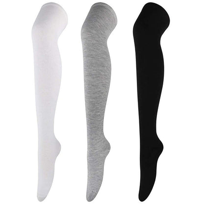 Plusock Casual Soft Thigh High Socks(6 Pairs) - image 3