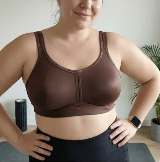 Plusock Scoop Neck Wide Strap Wireless Bra - image 0