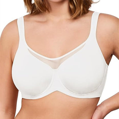 Plusock Smooth Soft Full Coverage Bra - White - 46 - H - image 1