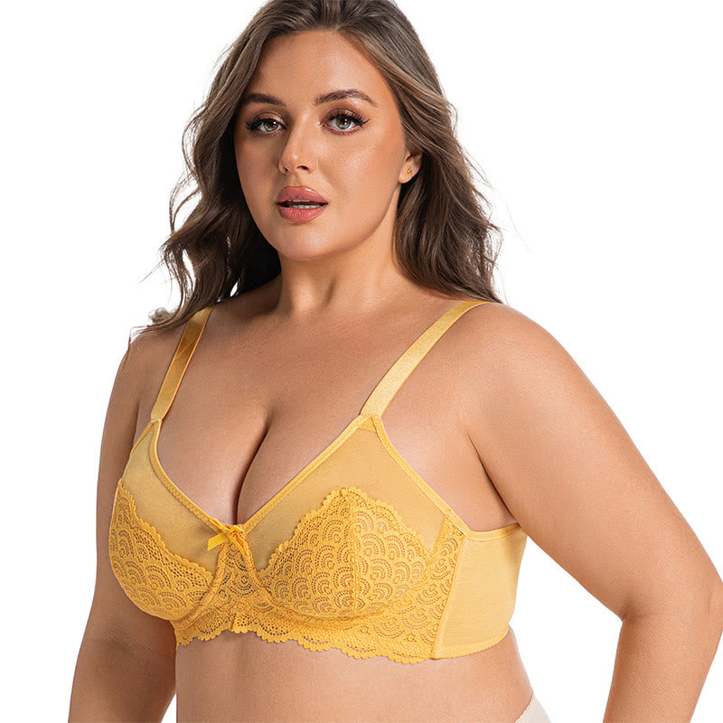 Plusock Supportive Lace Comfort Full Coverage Bra - image 4