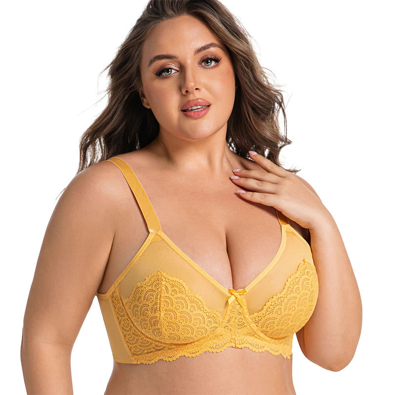 Plusock Supportive Lace Comfort Full Coverage Bra - image 3