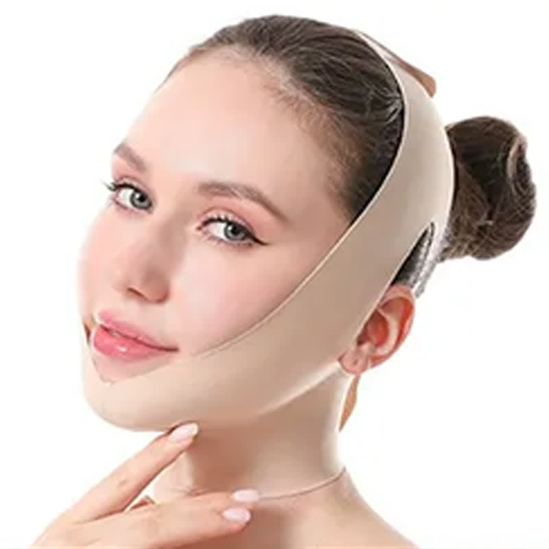 Plusock Skin Tone Elastic Extended Physical Firming Face Wrap - image 1