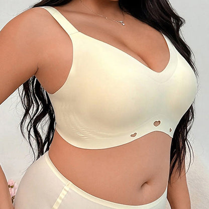Plusock Soft Seamless V Neck Wireless Bra - image 3