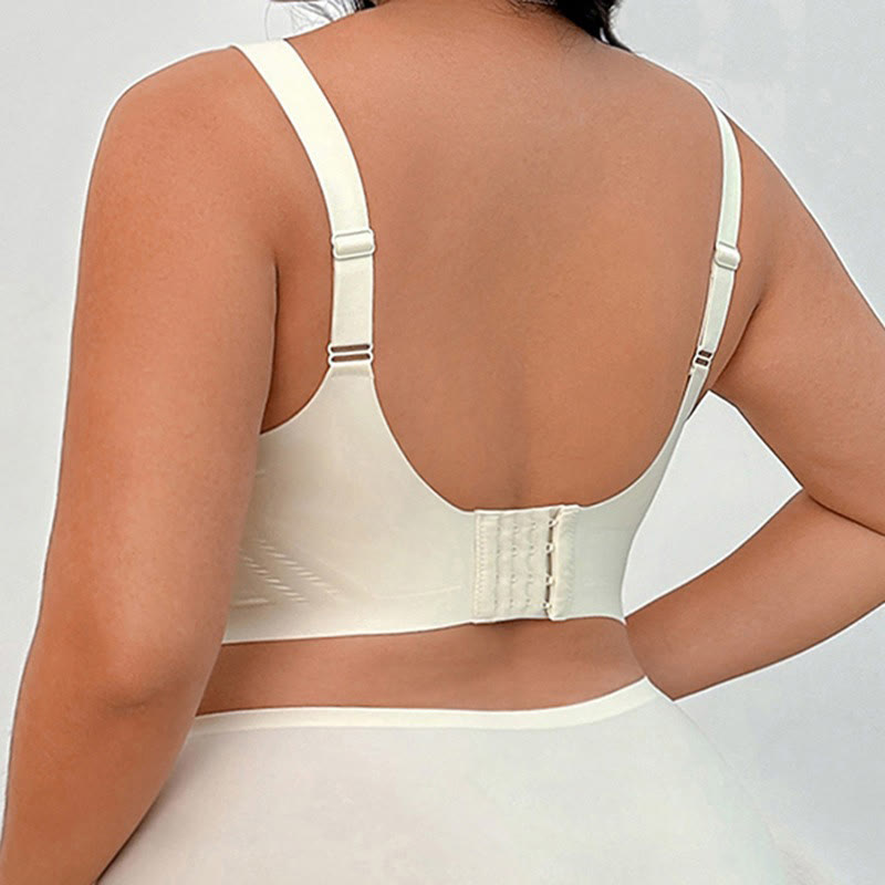 Plusock Soft Seamless V Neck Wireless Bra - image 4