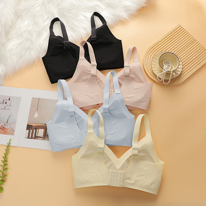 Plusock Soft Seamless V Neck Wireless Bra - image 9
