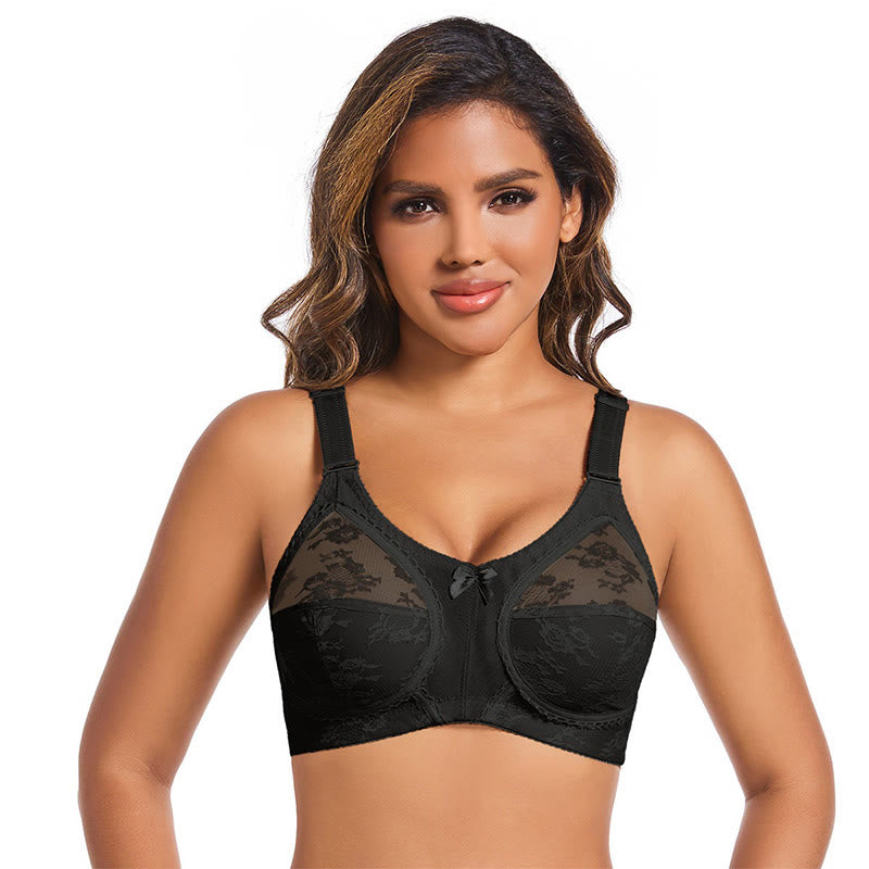 Plusock Lace Bow Full Coverage Bras - image 6