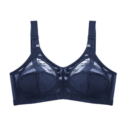 Plusock Lace Bow Full Coverage Bras - Dark Blue - 50 - D - image 10