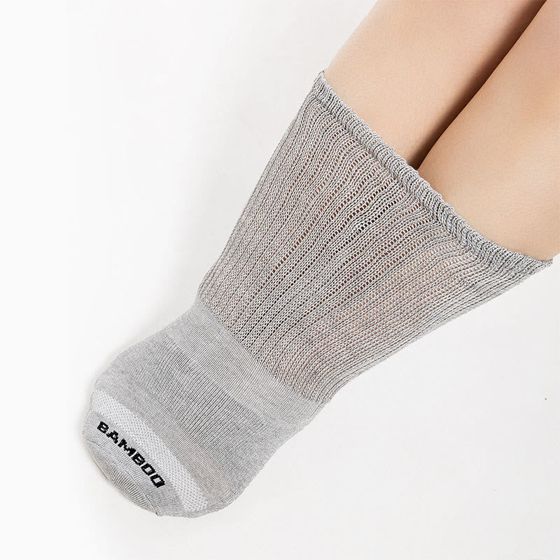 Plusock Plus Size Bamboo Solid Color Knee High Socks(3 Pairs) - image 6