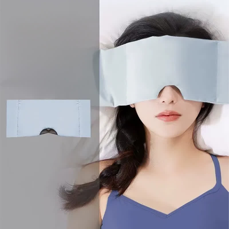 Plusock Soothing Eye Fatigue Weighted Sleep Mask - Blue - One Size - image 1
