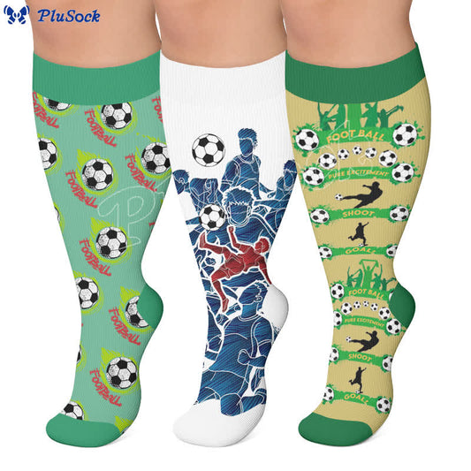 Plusock Plus Size Football Match Compression Socks - image 0