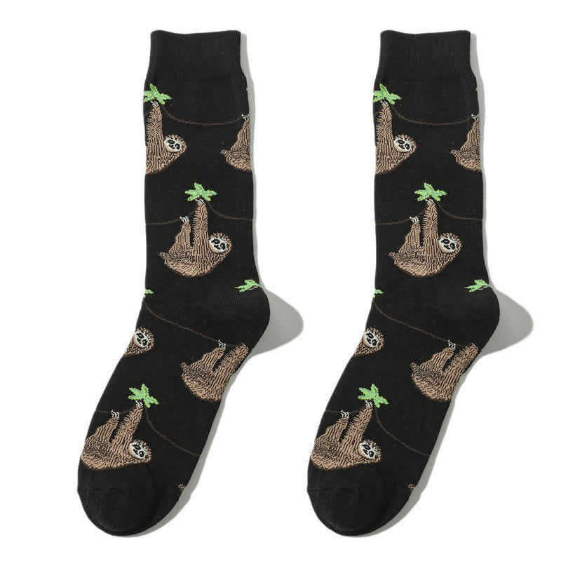 Plusock Sloth Grip Quarter Socks(3 Pairs) - Black - EU38-45(US5-11) - image 1