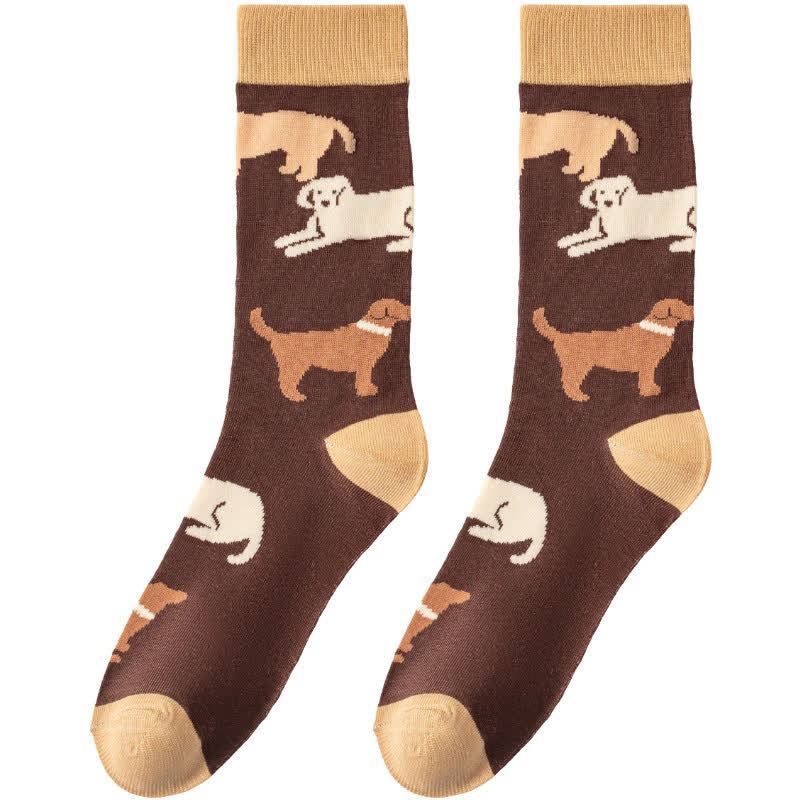 Plusock Playful Dog Rabbit Quarter Socks - image 5