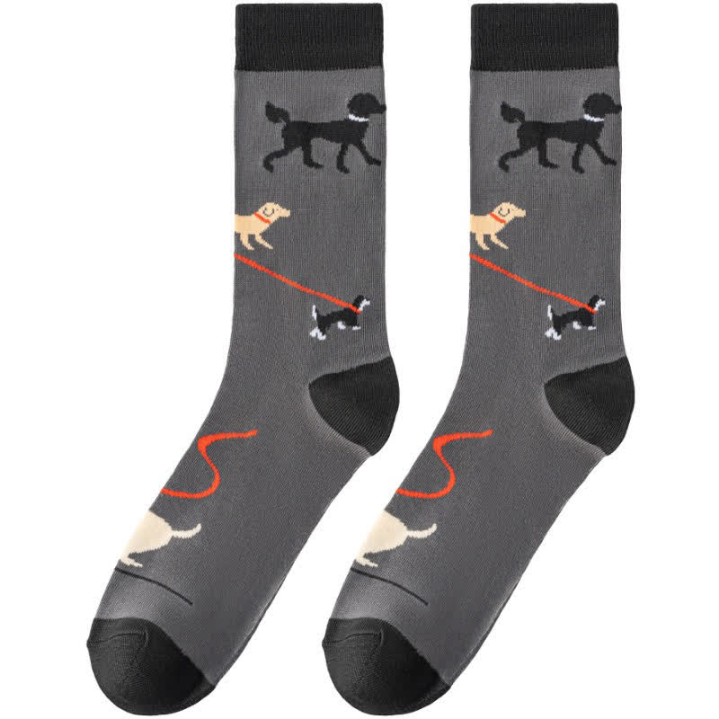Plusock Playful Dog Rabbit Quarter Socks - image 7