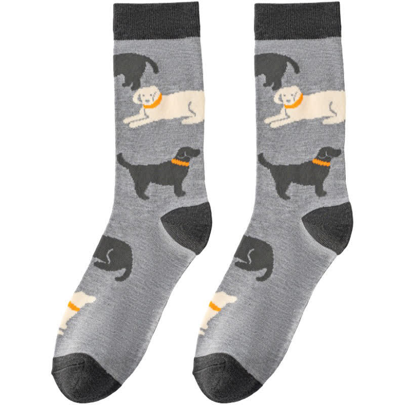 Plusock Playful Dog Rabbit Quarter Socks - image 6