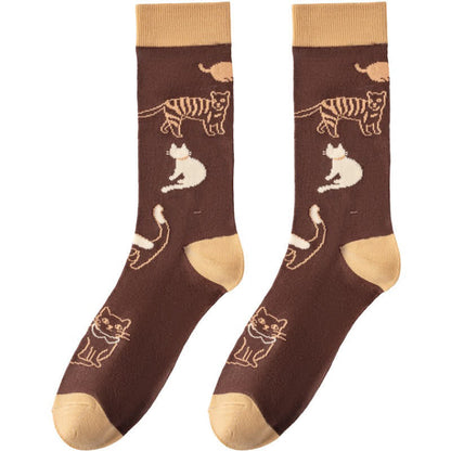 Plusock Cute Cat Quarter Socks(4 Pairs) - image 5