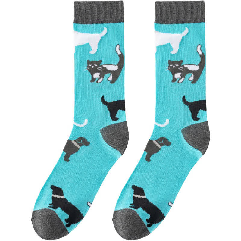 Plusock Cute Cat Quarter Socks(4 Pairs) - image 8