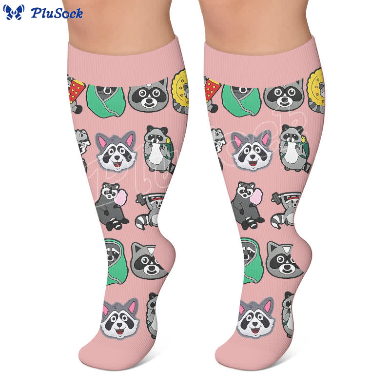Plusock Plus Size Animal Medley Compression Socks - image 3