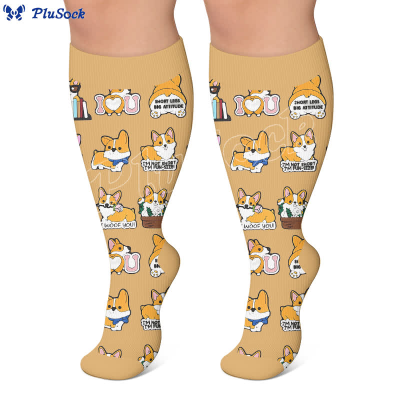 Plusock Plus Size Animal Medley Compression Socks - image 2