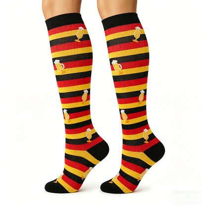 Plusock Flag Stripe Compression Socks(5 Pairs) - Germany - S/M - image 3