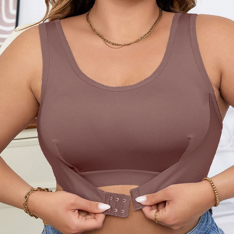 Plusock Front Closure Sport Wireless Bra - image 5