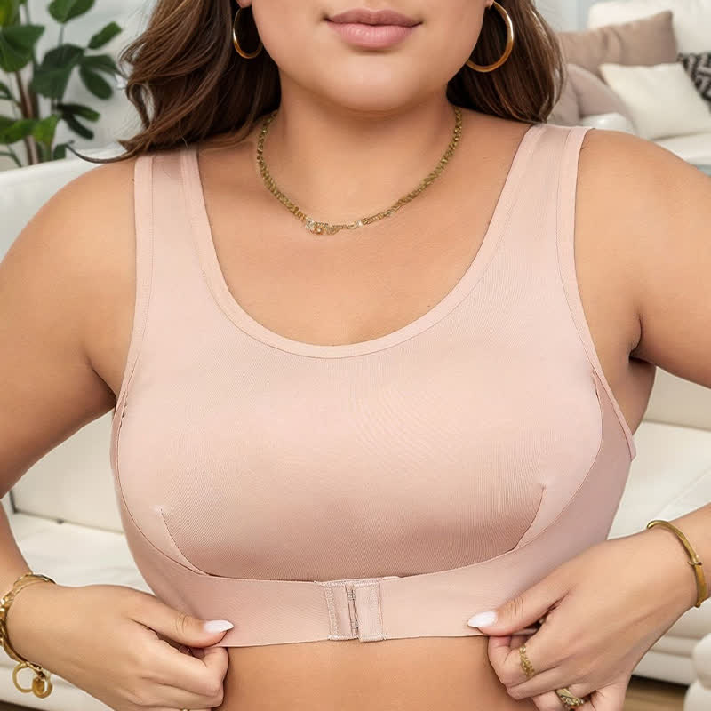 Plusock Front Closure Sport Wireless Bra - image 11