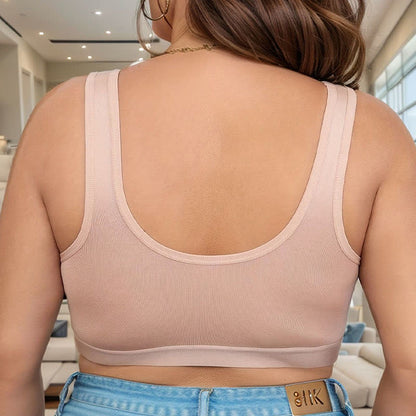 Plusock Front Closure Sport Wireless Bra - image 12