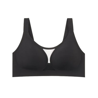 Plusock Comfort Mesh Wireless Bra - Black - 48 - F - image 2