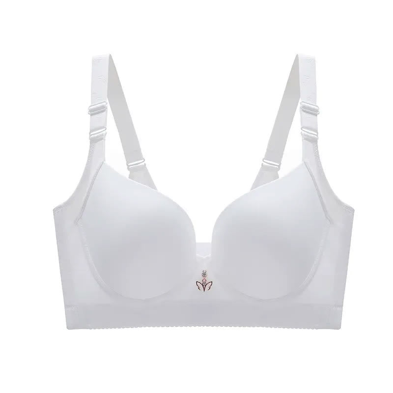 Plusock Seamless Soft Underwire Bra - White - 48 - D - image 3