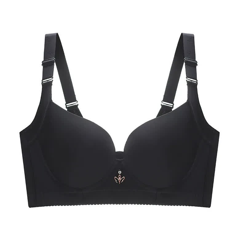 Plusock Seamless Soft Underwire Bra - Black - 48 - D - image 4