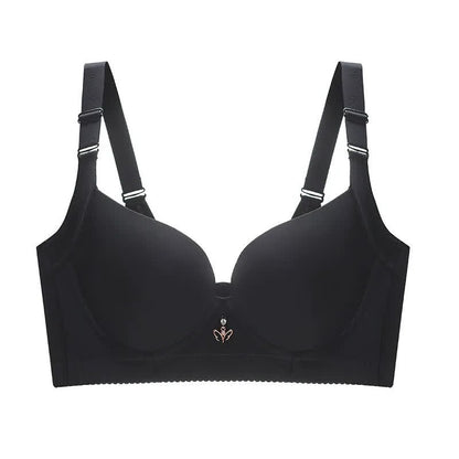 Plusock Seamless Soft Underwire Bra - Black - 48 - D - image 4