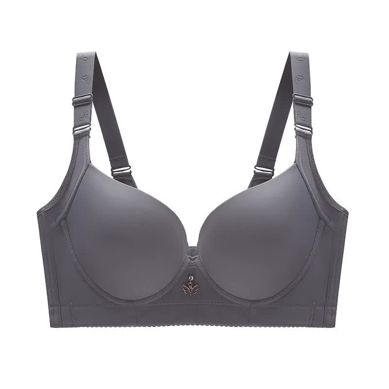 Plusock Seamless Soft Underwire Bra - Grey - 48 - D - image 2