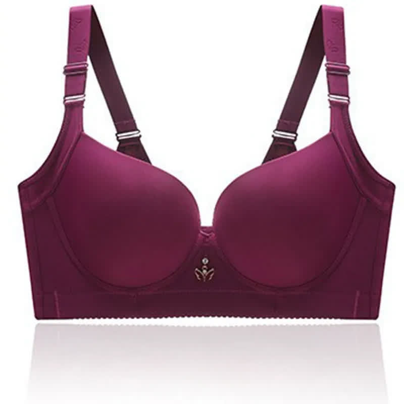 Plusock Seamless Soft Underwire Bra - Purple - 48 - D - image 6