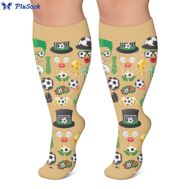 Plusock Plus Size Soccer Compression Socks - image 2