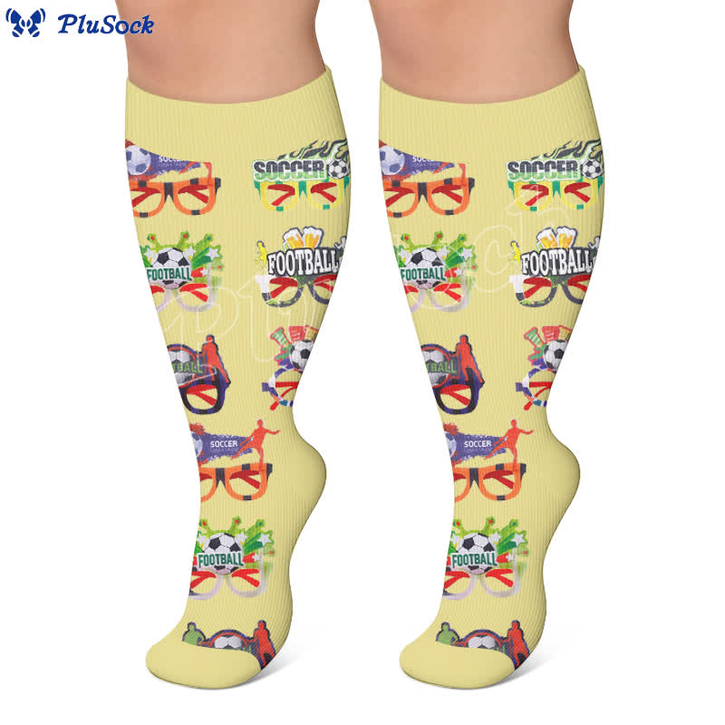 Plusock Plus Size Soccer Compression Socks - image 4