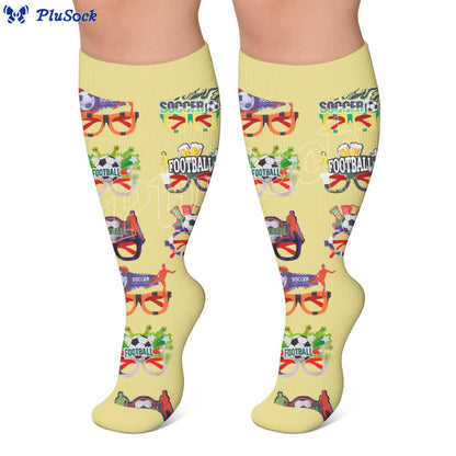 Plusock Plus Size Soccer Compression Socks - image 4