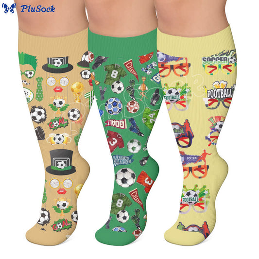 Plusock Plus Size Soccer Compression Socks - image 0