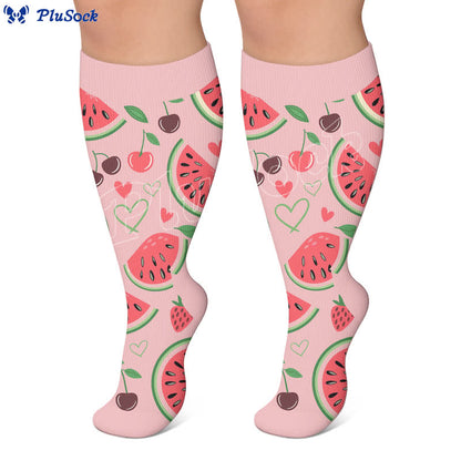 Plusock Plus Size Fruit Compression Socks - image 3