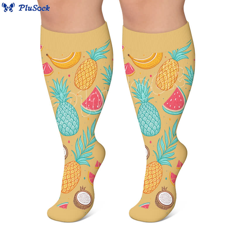 Plusock Plus Size Fruit Compression Socks - image 2