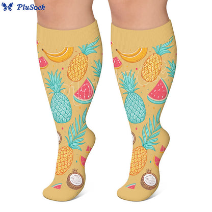 Plusock Plus Size Fruit Compression Socks - image 2