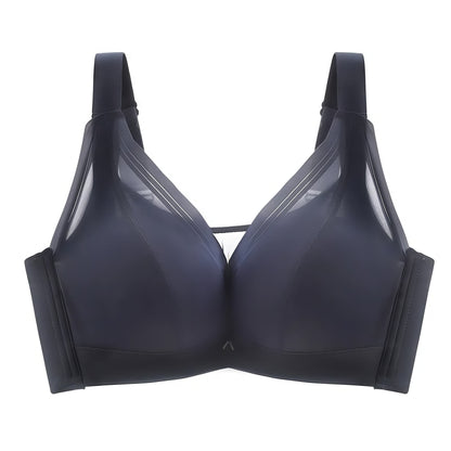Plusock Seamless Comfort Underwire Bra - Blue - 46 - E - image 4