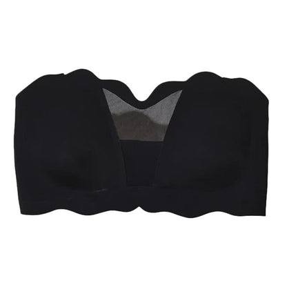 Plusock Smooth Support Strapless Wireless Bra - Black - 4XL - image 3