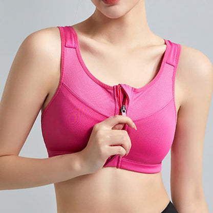 Plusock Front Zip Support Sport Wireless Bra(2 Packs) - image 2
