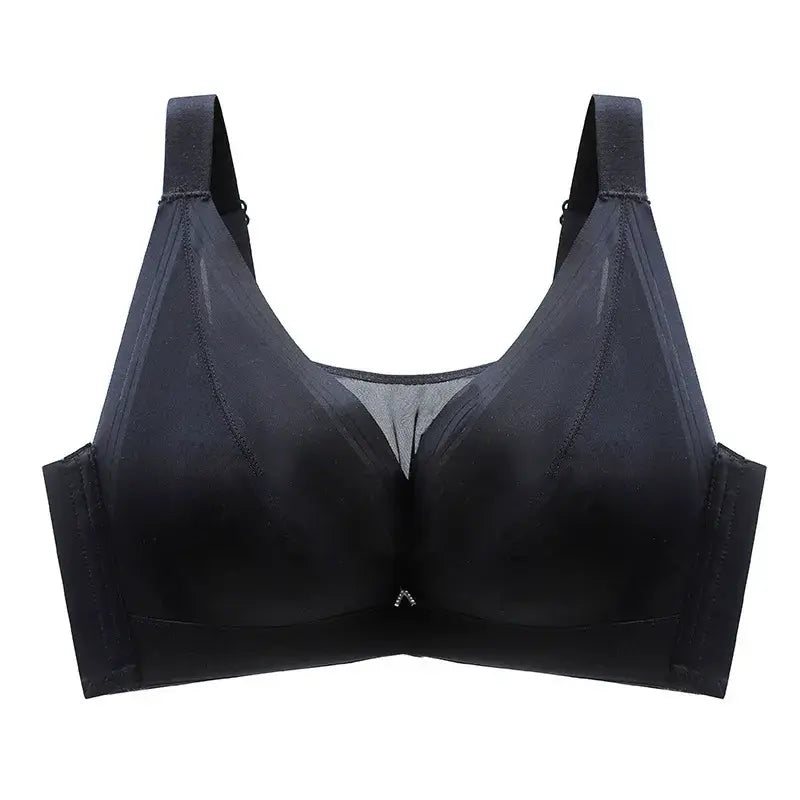 Plusock Seamless Comfort Underwire Bra - Black - 46 - E - image 5