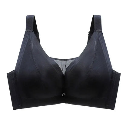 Plusock Seamless Comfort Underwire Bra - Black - 46 - E - image 5